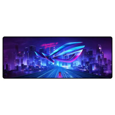 موس پد گیمینگ 40×90 طرح ROG Cityscape