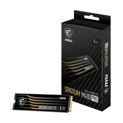حافظه اس اس دی 1 ترابایت ام اس آی Spatium M480 PRO PCIe 4.0 NVMe M.2 1TB